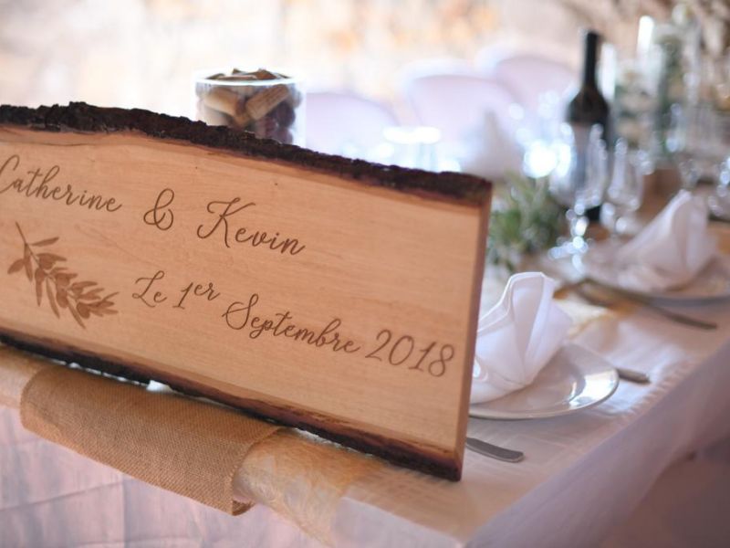 Plaque en bois personnalisée